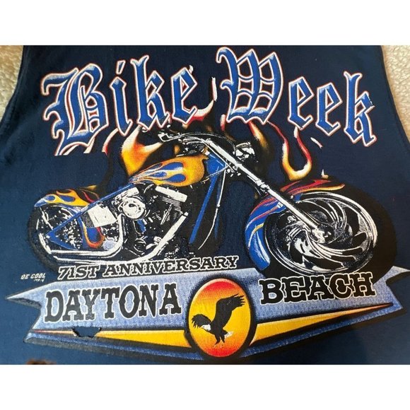 Daytona Beach Bike Week 71st Anniversary 2012 Muscle Shirt Sz XL/￼XXL - Picture 2 of 5